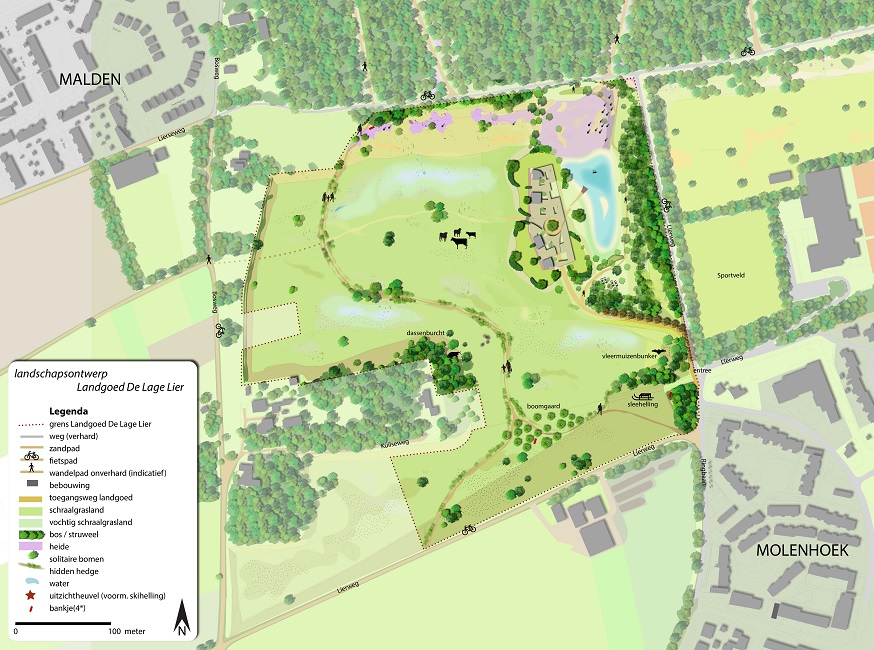 Landschapsplan Landgoed de Lage Lier